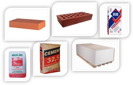 cegła, cement, 